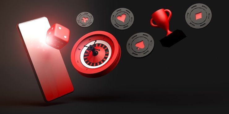 Layar ponsel yang menampilkan aplikasi nemesis dengan Jewels of Prosperity dimuat dan siap dimainkan, dengan tombol putar dan informasi taruhan terlihat jelas.